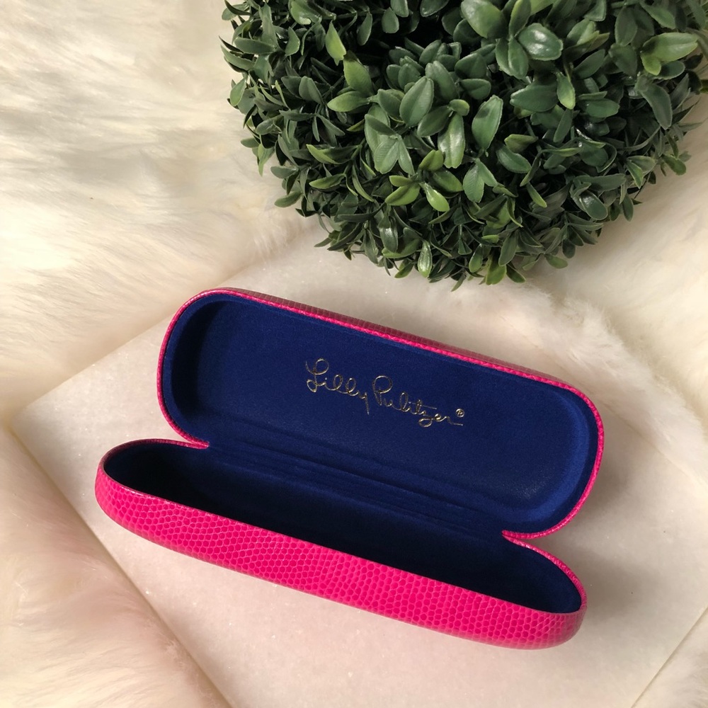 Hot Pink Lilly Pulitzer Eye Glasses Case Cover